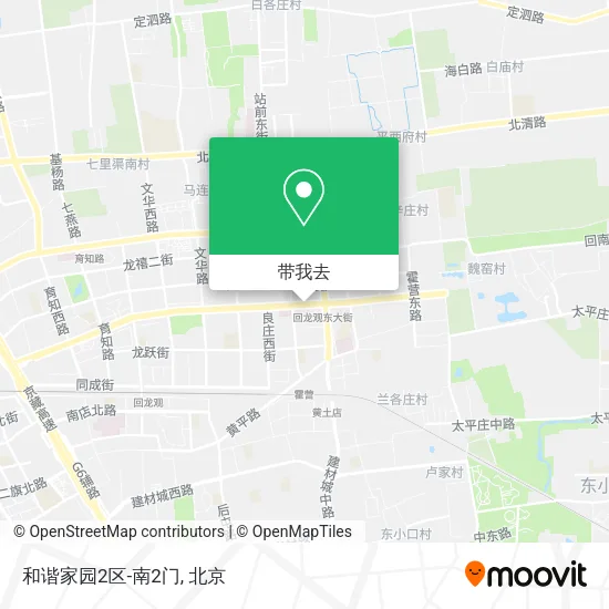 和谐家园2区-南2门地图