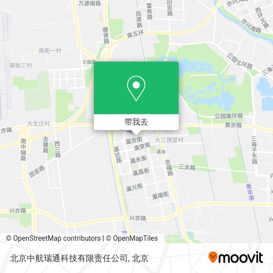 北京中航瑞通科技有限责任公司地图