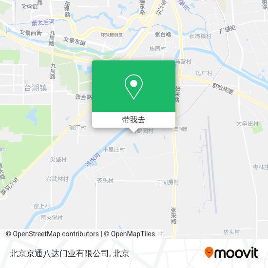 北京京通八达门业有限公司地图