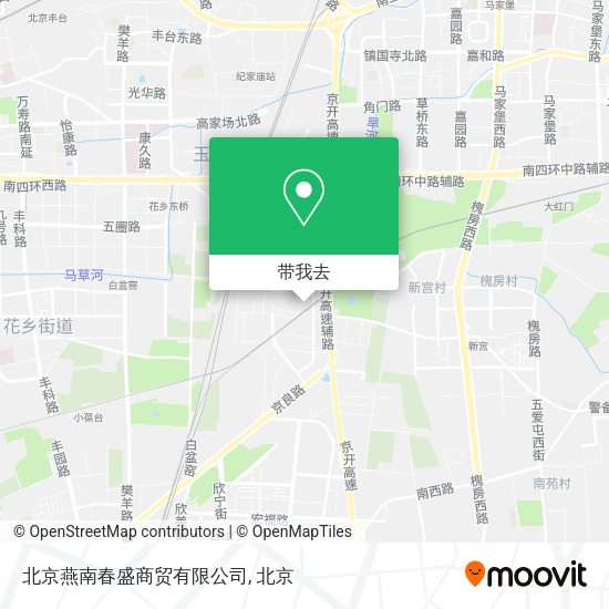 北京燕南春盛商贸有限公司地图