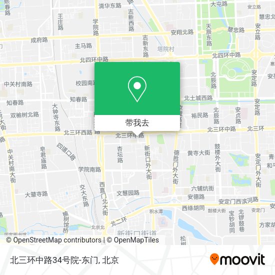 北三环中路34号院-东门地图