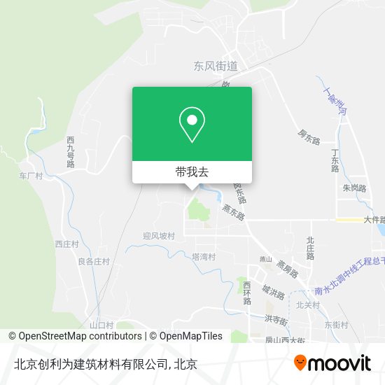 北京创利为建筑材料有限公司地图