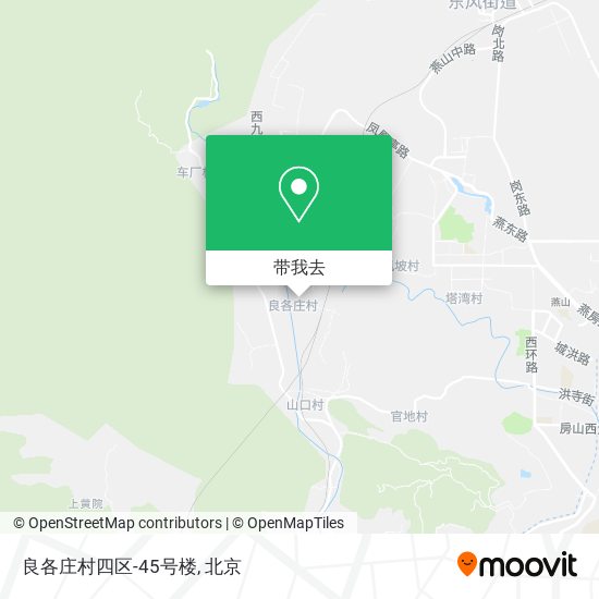 良各庄村四区-45号楼地图