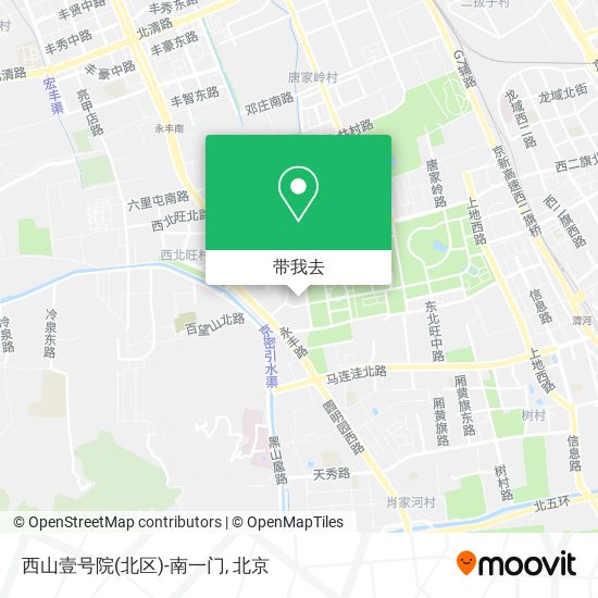 西山壹号院(北区)-南一门地图