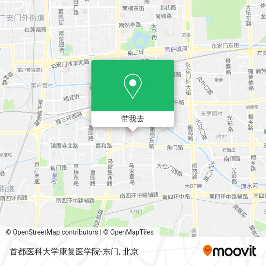 首都医科大学康复医学院-东门地图