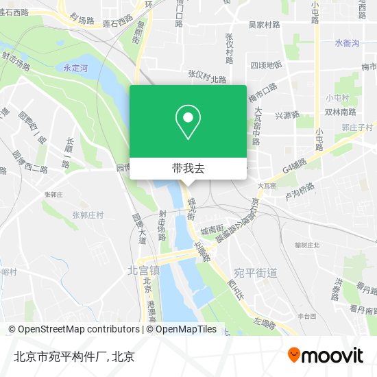 北京市宛平构件厂地图