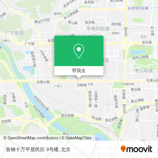 首钢十万平居民区-3号楼地图