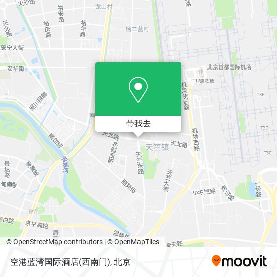 空港蓝湾国际酒店(西南门)地图