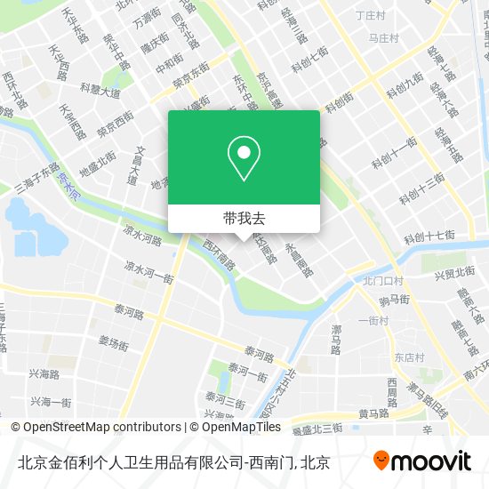 北京金佰利个人卫生用品有限公司-西南门地图