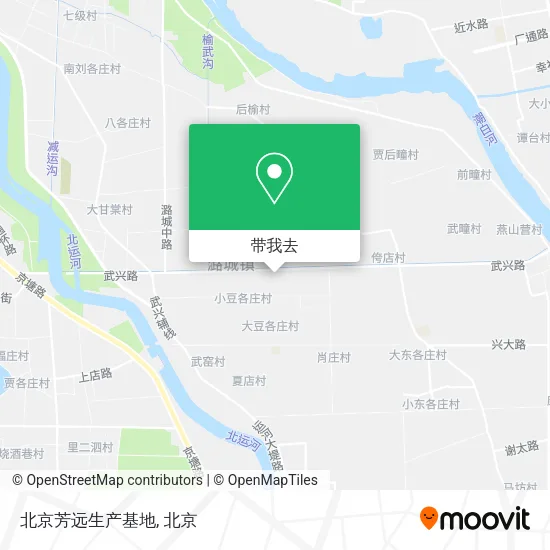 北京芳远生产基地地图