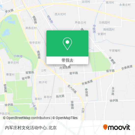 内军庄村文化活动中心地图