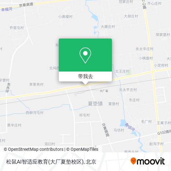 松鼠AI智适应教育(大厂夏垫校区)地图