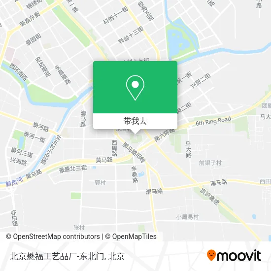 北京懋福工艺品厂-东北门地图