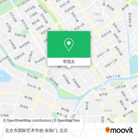 北京市国际艺术学校-东南门地图