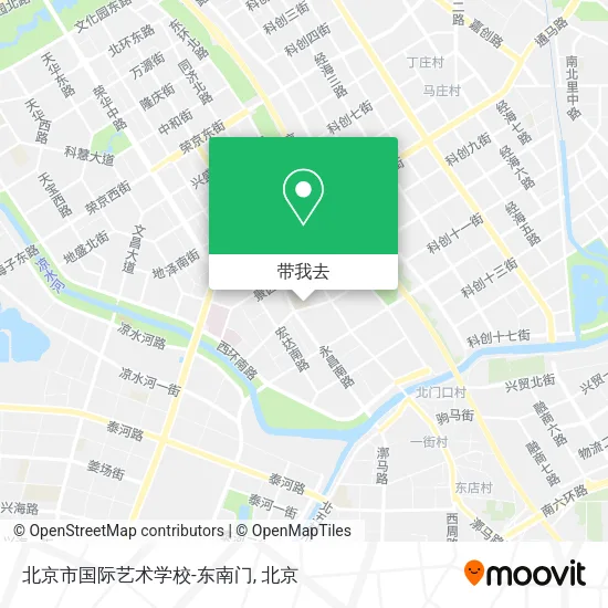 北京市国际艺术学校-东南门地图