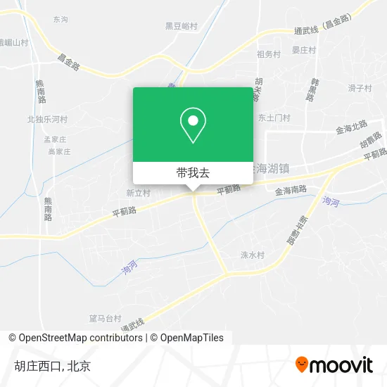 胡庄西口地图