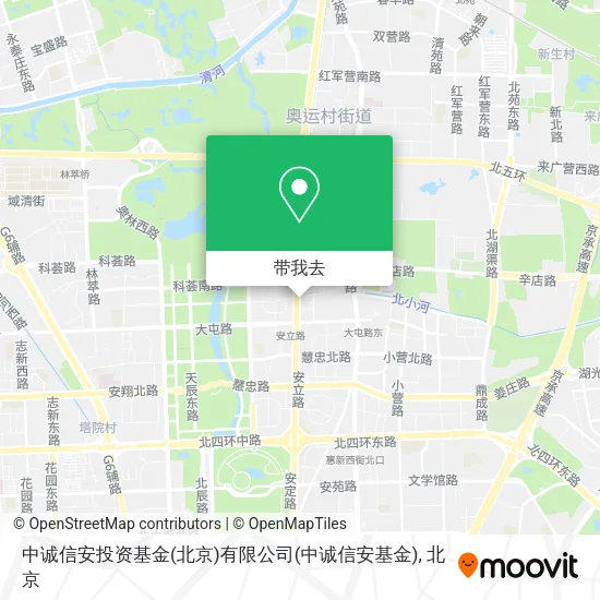 中诚信安投资基金(北京)有限公司(中诚信安基金)地图
