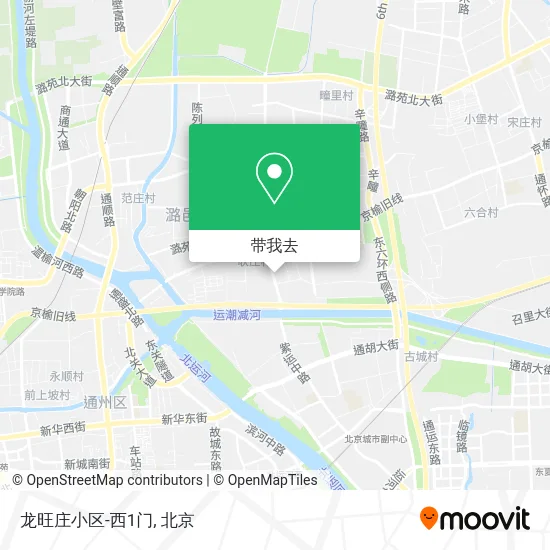 龙旺庄小区-西1门地图