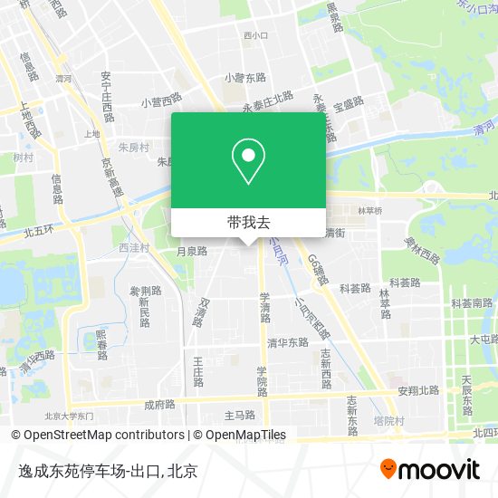 逸成东苑停车场-出口地图