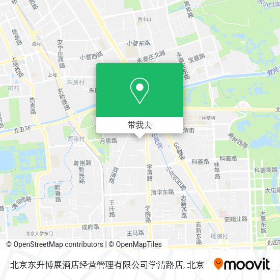 北京东升博展酒店经营管理有限公司学清路店地图