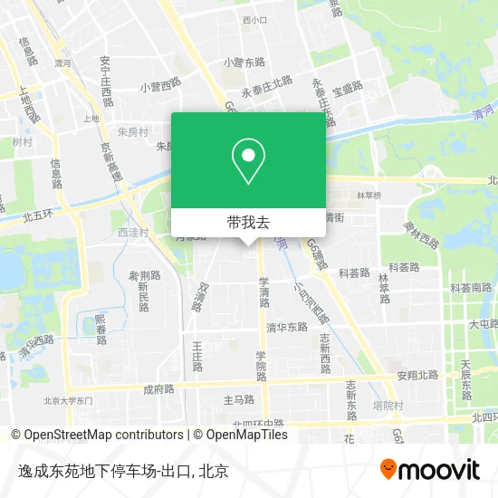 逸成东苑地下停车场-出口地图