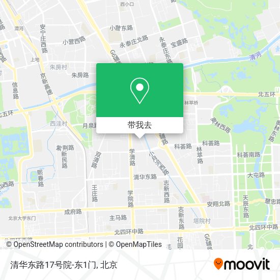 清华东路17号院-东1门地图