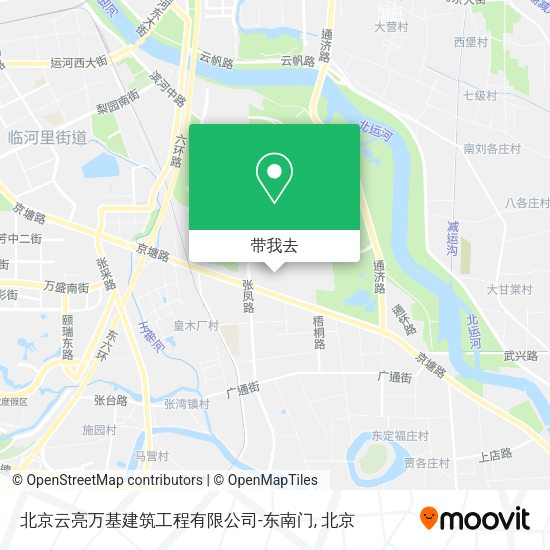 北京云亮万基建筑工程有限公司-东南门地图