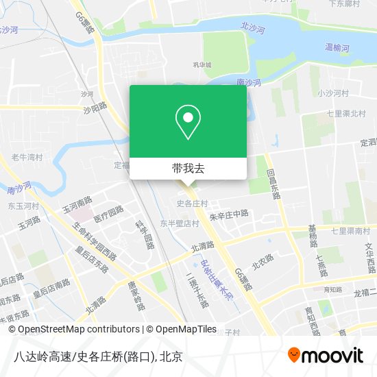 八达岭高速/史各庄桥(路口)地图