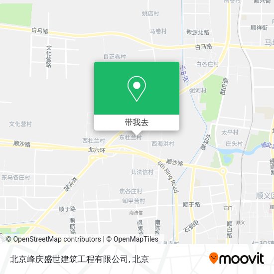 北京峰庆盛世建筑工程有限公司地图