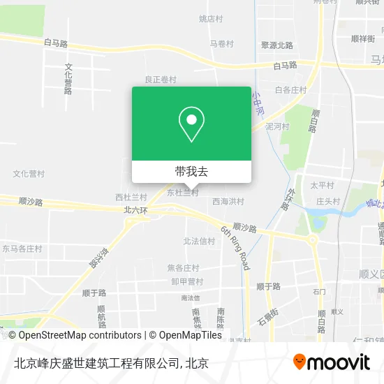 北京峰庆盛世建筑工程有限公司地图