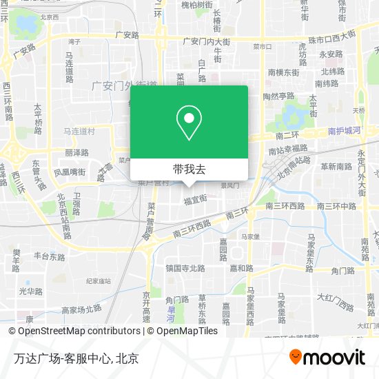 万达广场-客服中心地图
