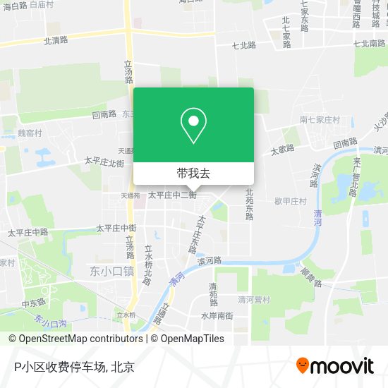 P小区收费停车场地图