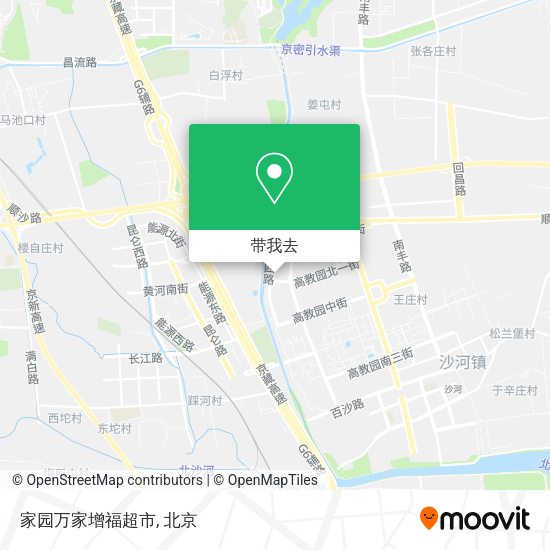 家园万家增福超市地图