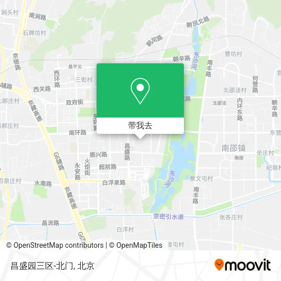 昌盛园三区-北门地图
