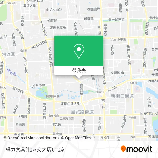 得力文具(北京交大店)地图