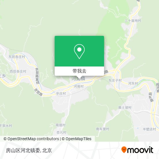 房山区河北镇委地图