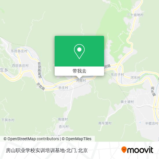 房山职业学校实训培训基地-北门地图