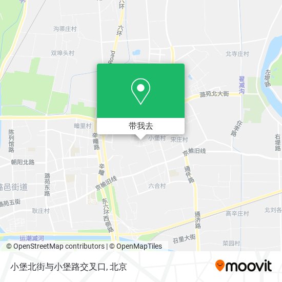 小堡北街与小堡路交叉口地图