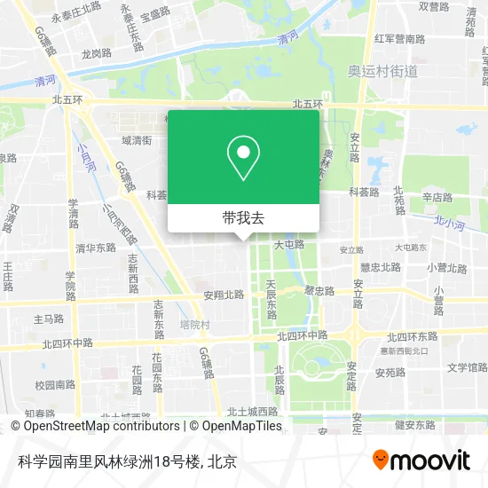 科学园南里风林绿洲18号楼地图