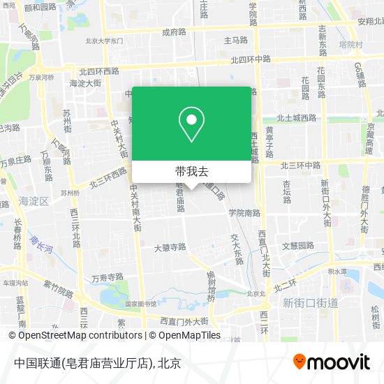 中国联通(皂君庙营业厅店)地图