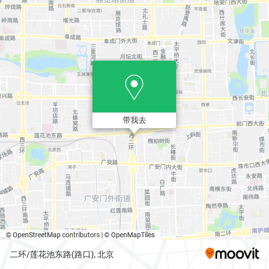 二环/莲花池东路(路口)地图