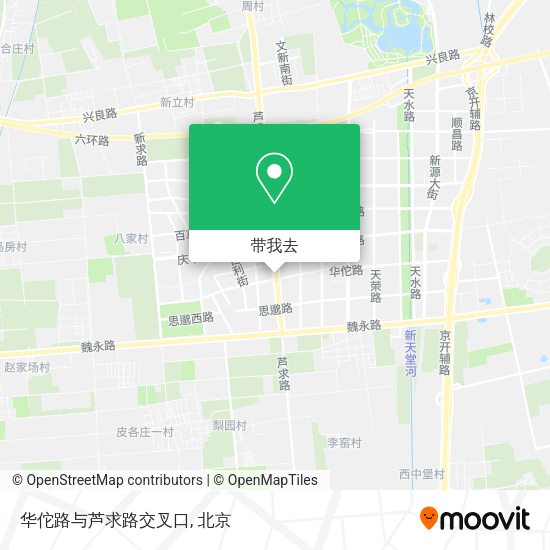 华佗路与芦求路交叉口地图
