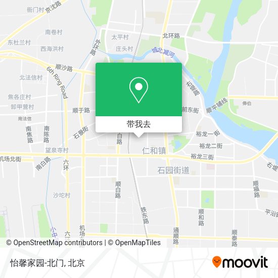 怡馨家园-北门地图
