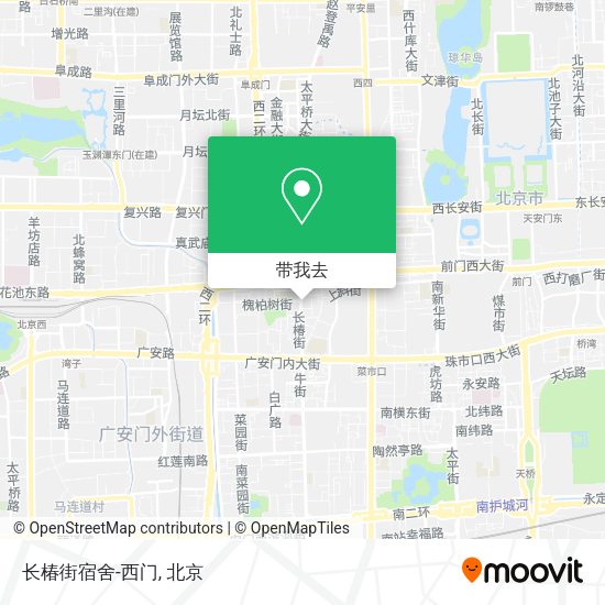 长椿街宿舍-西门地图