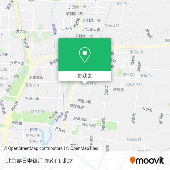 北京鑫日电镀厂-东南门地图