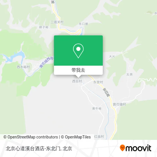 北京心道溪台酒店-东北门地图