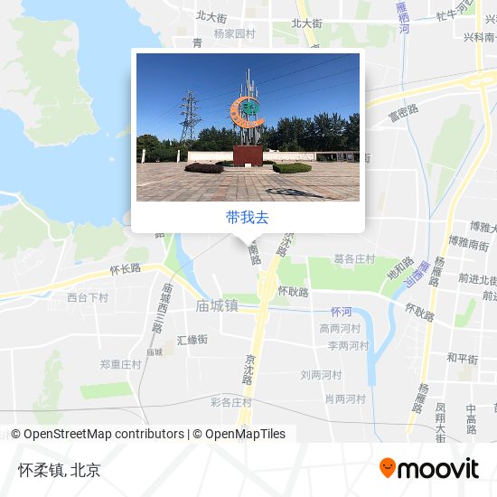 怀柔镇地图