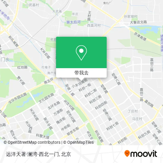 远洋天著·澜湾-西北一门地图