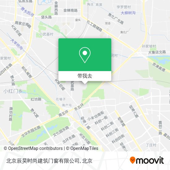 北京辰昊时尚建筑门窗有限公司地图