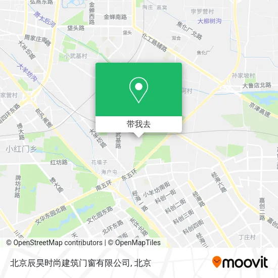 北京辰昊时尚建筑门窗有限公司地图